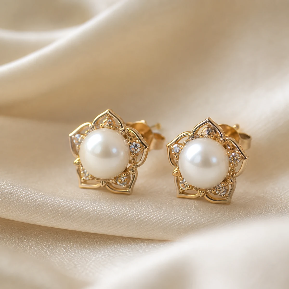 Blooming Intuition Pearl Earrings